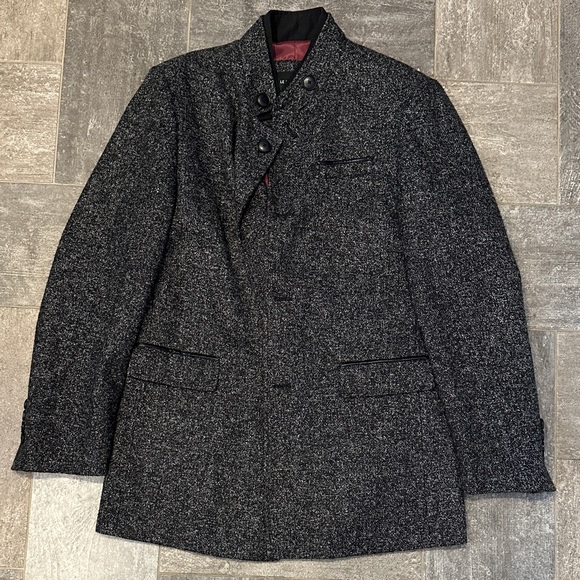 Le Chateau Black Pea Coat - Picture 1 of 1